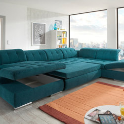 Alpine U-Shape Sectional Sofa Sleeper by Nordholtz - $5,595 - Sleeper Sofas
