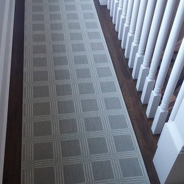 Custom Franklin Lakes Stair Case Woolston Plaid