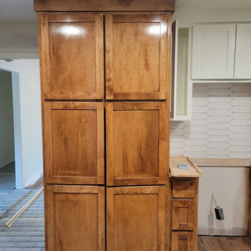 Custom Floor-to-Ceiling Pantry Cabinet & Storage Drawer Stack