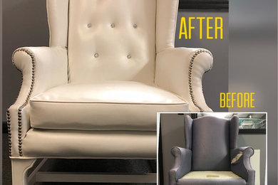 Wing Chair Reupholstery