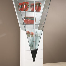 Triangular Shaped Curio Cabinet - China Cabinets And Hutches