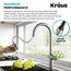 Oletto Pull-Down 1-Handle 1-Hole Kitchen Faucet, 2-Function, Chrome