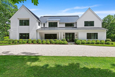 Inspiration for a contemporary exterior home remodel in New York