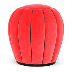 Rugby Piped Ball Ottoman - Footstools & Ottomans