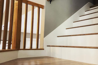 Inspiration for a country staircase remodel in Boise