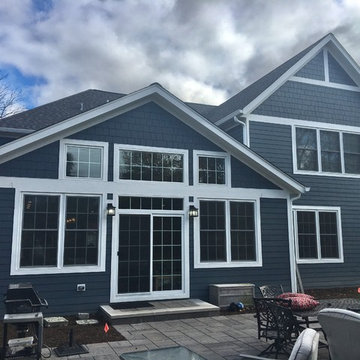 James Hardie lap siding and shake. Windows trim,LP soffit and fascia,oversize gu