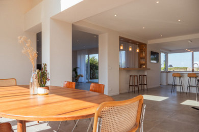 Inspiration pour une salle à manger design.