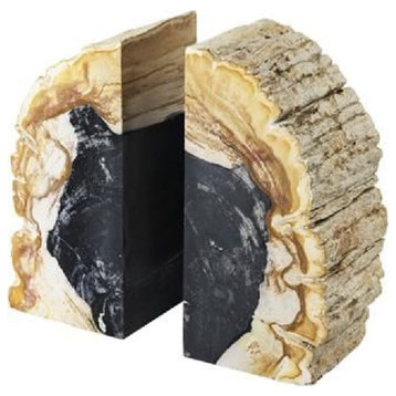 Petrified Wood Bookend (Set of 2) | Eichholtz Opia