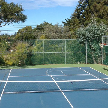 Derek A's Hercules Diamond Basketball System on a 50x45 in Hillsborough, CA