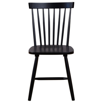 Lyra Set of 2 Side Chairs, Black