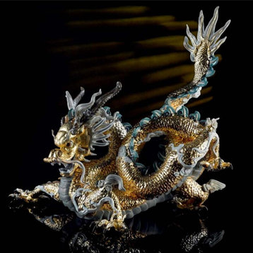 Lladro Great Dragon Golden Figurine 01001973