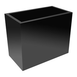 Cortek Modern Planter 75-50 Black - Outdoor Pots And Planters