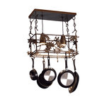 24L Oak Leaf & Acorn Pot Rack