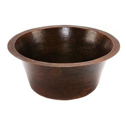 16 Inch Round Copper Bar Sink - Bar Sinks