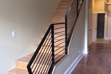 Example of a mountain style staircase design in St Louis