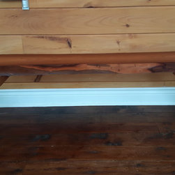 Live edge bench with custom legs - Accent And Storage Benches
