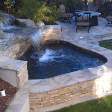 backyard water feature/spa