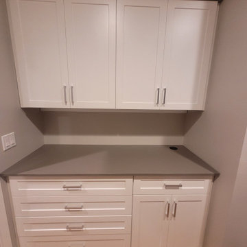 Built in cabinets with ironing board