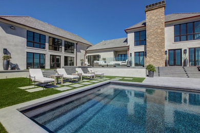 Inspiration for a contemporary home design remodel in Orange County