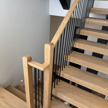 Project #139 | Four Story Modern Floating Staircase