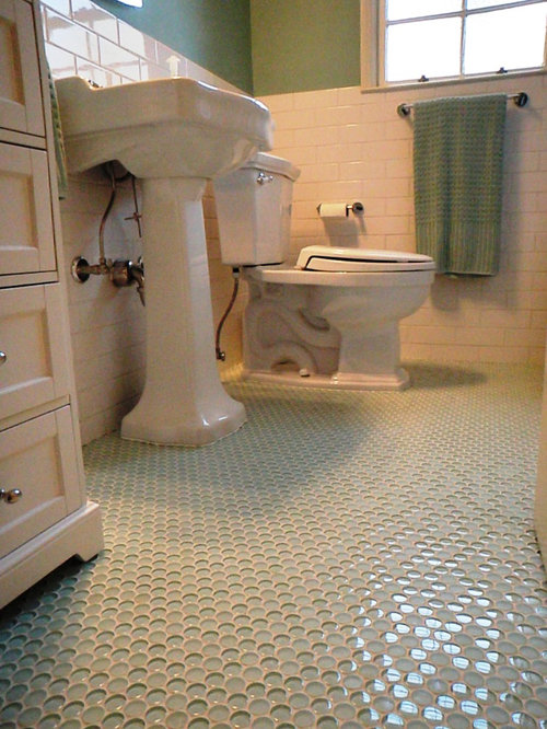 Minimalist Penny Tile Bathroom Ideas for Simple Design