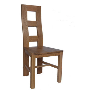 Newman Wood Seat Solid Oak Chair