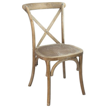 Catania Modern / Contemporary X-Back Chair In Natural White Grain