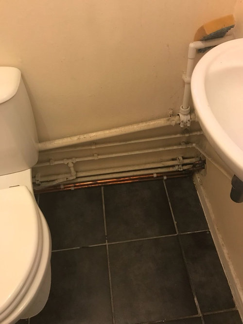 Need to hide bathroom and toilet pipes! Houzz UK