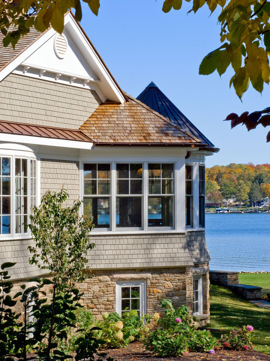 Vinyl Cedar Shake Gable Houzz