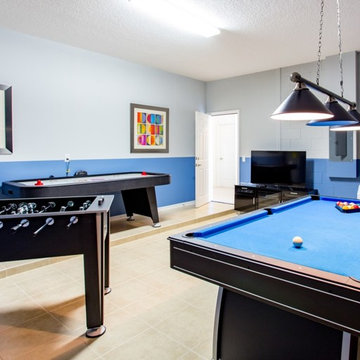 Reunion Home Theater and Game Areas