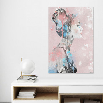 "Paint Drippings Beauty" Painting Print on Wrapped Canvas