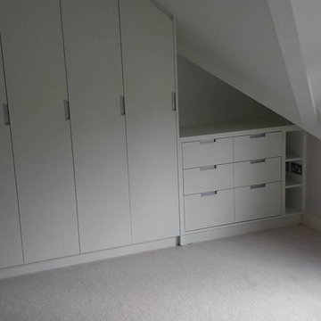 Loft Converted Bedroom Wardrobe and Chest of drawers