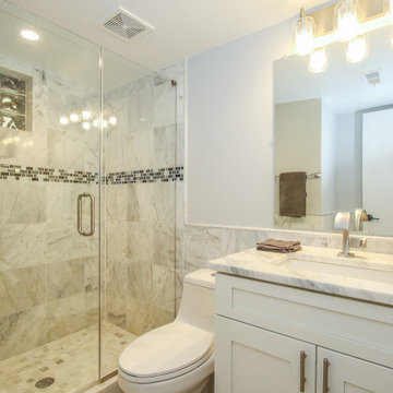 Bathroom Remolded With Standing Shower, Sink With Cabinet Space, Washington DC