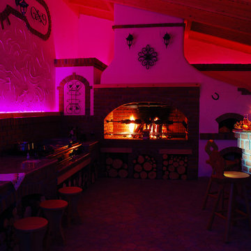 Grill, summer kitchen, wood fired oven