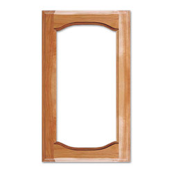 Tiffany Deluxe Glass Cabinet Door from CabinetNow.com shown in Birch - Kitchen Cabinetry