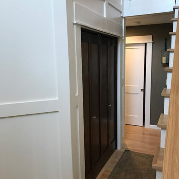 Modern Stair remodel and wainscot