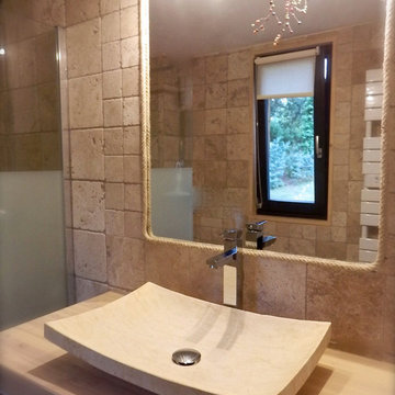 OUR CLIENTS' INSTALLATION WITH OUR TRENDY NATURAL STONE PRODUCTS