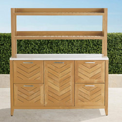 Westport Sideboard & Hutch - Outdoor- & Gartenm&ouml;bel