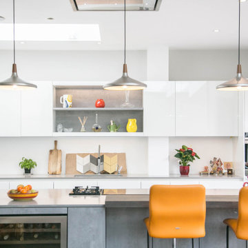 Leicht by Vogue Kitchens - West London Contemporary Open Plan Kitchen