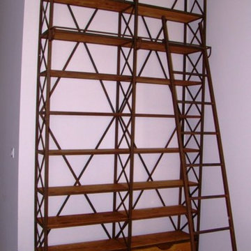 bibliothèque fer & bois