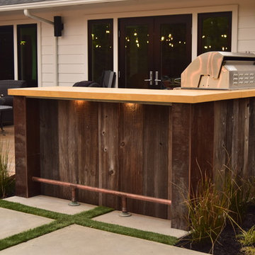 Rustic modern living space