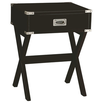 Acme End Table in Black Finish 82822