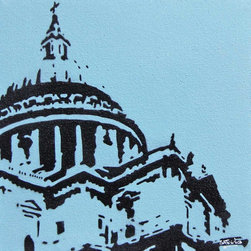 St Paul's Blue - Paintings