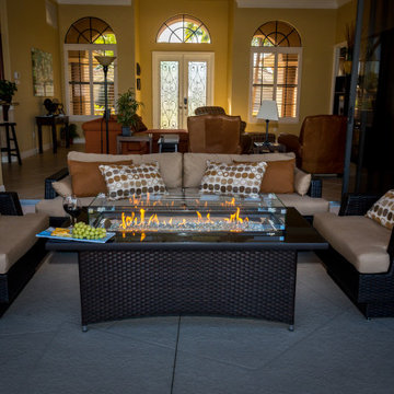 Balsam Montego Linear Gas Fire Pit Table