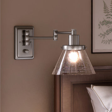 Luxury Traditional Wall Light, Brushed Nickel, UHP3300