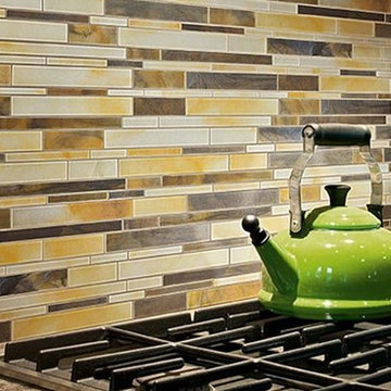 Marazzi Tile Catwalk Olive Oxfords Glass Mosaic