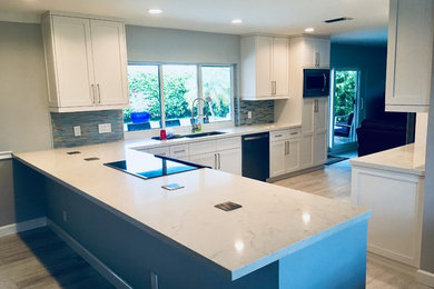 Inspiration for a coastal kitchen remodel in Other