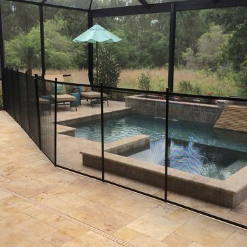Black Pool Safety Fence-Tampa