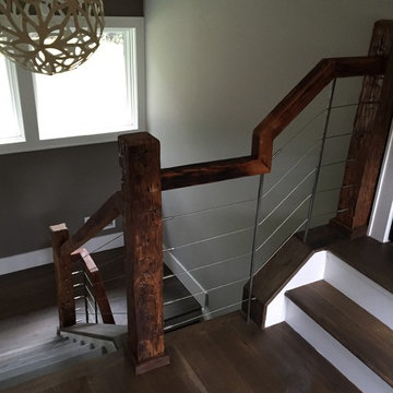 Reclaimed Wood Railings & Newel Posts