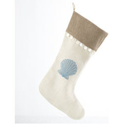 Seaside Stocking - Clam - New - Christmas Stockings And Holders